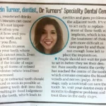 Dr. Ferzin Turner Vazifdar’s article on cavities and gums in the Mumbai Mirror